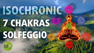 Isochronic Tones 7 Chakras Meditation with Full Solfeggio Scale [upl. by Idolem]