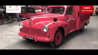 UN DIMANCHE AU MUSEE 5 PEUGEOT AMBULANCE 1956 Musée des sapeurspompiers de LyonRhône [upl. by Lekim]