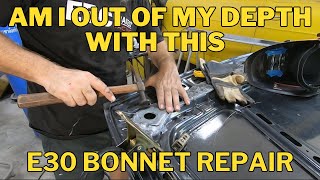 Am I out of my depth repairing this E30 bonnet  BMW E30 Part 1 [upl. by Benkley312]