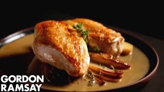 Chicken Breast and Sautéed Chicory in Marsala Sauce  Gordon Ramsay [upl. by Assena373]