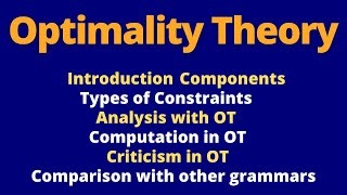 Optimality Theory Explanation in Hindi and Urdu  Optimality Theory Phonology in Linguistics [upl. by Weiss239]