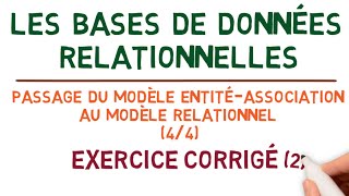 Bases de Données Relationnelles  Modèle Entité Association Exercice Corrigé 44 [upl. by Selwin118]