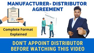 Manufacturer Distributor Agreement  Distributor Agreement  Distributor Appointing Process [upl. by Nnylarat]