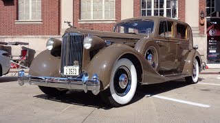 1935 Packard 1207 Club Sedan V12 in Alhambra Tan on My Car Story with Lou Costabile [upl. by Glantz]