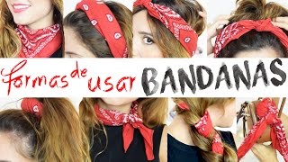 FORMAS DE USAR BANDANAS  JustCoco [upl. by Plafker]