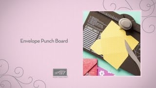 Easy Envelope Making with Paper  Envelope Punch Board  Stampin Up [upl. by Longley]