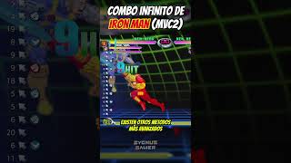 Como hacer EL COMBO INFINITO DE IRONMAN en MVC2  shorts marvelvscapcom MVCFightingCollection [upl. by Sisile226]