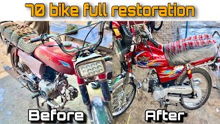 Full Restoration Motorcycle super star Old ruined Bike Restoration [upl. by Soulier]