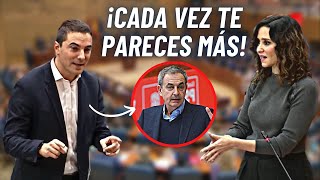 ¡Lacayo se te está poniendo cara de Zapatero Ayuso despeina a Lobato PSOE con este sopapo [upl. by Riehl897]