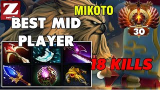 MIKOTO EARTHSHAKER Mid 18 Kills  Highest MMR Ranked Match  Z Dota 2 Channel [upl. by Greta331]