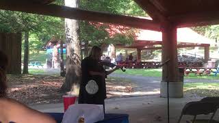 Miss Theresa fiddling Ligonier Highland Games [upl. by Htebi]