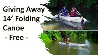 Giving away  14 folding canoe [upl. by Idroj416]