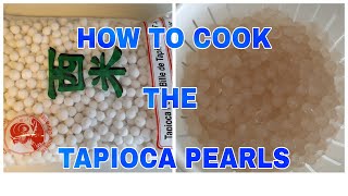 HOW TO COOK TAPIOCA PEARLS [upl. by Enitsirc]