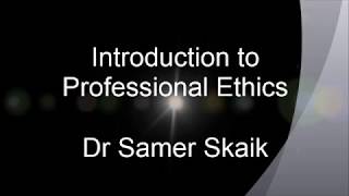 Introduction to Professional Ethics [upl. by Aihsar595]