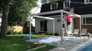 My DIY pergola built out of aluminum [upl. by Fowle942]