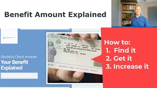 How Much is a Social Security Disability Check Benefit Amount Explained [upl. by Attenat212]