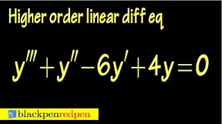 Higher order homogeneous linear differential equation using auxiliary equation sect 4237 [upl. by Adrianne]