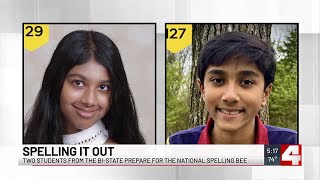 2 kids from the bistate preparing for National Spelling Bee [upl. by Ettedanreb]