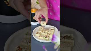 Instant sweet dish asmrfood burfi mithai milkrecipes [upl. by Vachil]