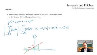Aufgaben zur Integralrechnung und Flächenberechnung [upl. by Yorle520]