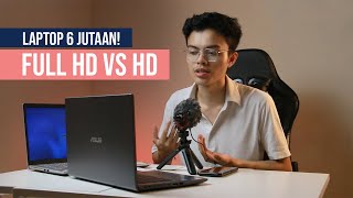 Layar FULL HD VS HD Bedanya apa sih  Laptop 6 jutaan [upl. by Rainie]