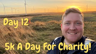 5k A Day For Charity Day 12 A freezing cold day on a windfarm [upl. by Jandy203]