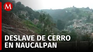 Segundo deslave por las lluvias en Naucalpan deja varias afectaciones [upl. by Esadnac]