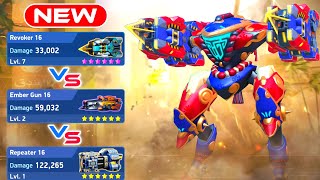 NEW WEAPON Revoker 16 vs Ember Gun 16 vs Repeater 16 with Panther  Mech Arena Robots [upl. by Bradford]