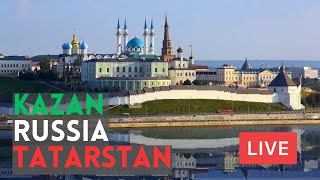 KAZAN Tatarstan Russia Kremlin Embankment Bauman Street Kaban Lake LIVE [upl. by Lavotsirc]