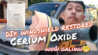 Effective ba ang Cerium Oxide How to remove windshield scratches [upl. by Anwahsar114]