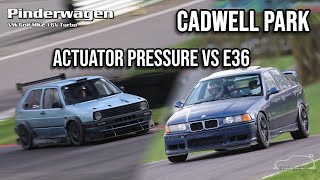 Low Boost 305HP vs E36  Cadwell Park  February 2024  pinderwagen  Golf MK2 16VT 【4K】 [upl. by Michon]