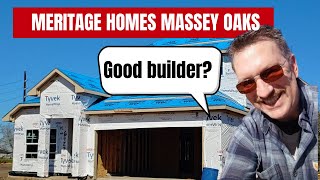 🏠Pearland Texas Meritage Homes Review  Massey Oaks  Frame Walk [upl. by Arraeic386]