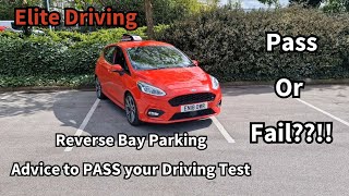 Reverse Bay Parking Tips to Pass the Driving Test  Parking in the Lines  Pass or Fail Driving Test [upl. by Toth239]