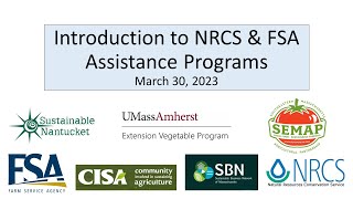 An Introduction to FSA and NRCS Assistance Programs [upl. by Gnort]