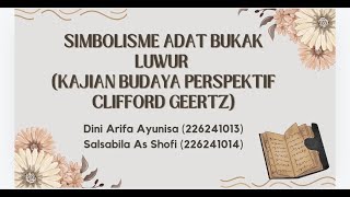 RITUS DAN ADAT ISTIADAT  SIMBOLISME ADAT BUKAK LUWUR KAJIAN BUDAYA PERSPEKTIF CLIFFORD GEERTZ [upl. by Dasha640]