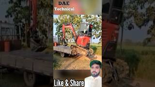 Yanmar mini excavator unloading from lorry truck shorts youtubeshorts shortvideo yanmar [upl. by Ilsel931]