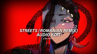 Streets  Doja Cat Serena Edit Audio 「Romanian Remix」 [upl. by Landa835]