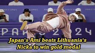 Breaking at Olympics live updates Japans Ami beats Lithuanias Nicka to win gold medal [upl. by Simonette921]