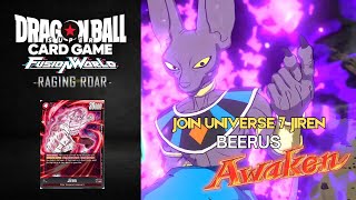 Dragon Ball Super Card Game Fusion World Join Universe 7 Jiren Beerus vs Majin Buu [upl. by Adnarb105]