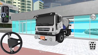 New cement mixer truck novus in construction site 3d driving class simulation 2024 android gameplay [upl. by Nevar]