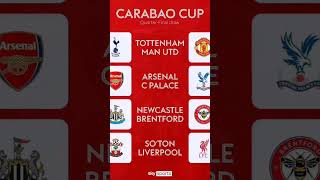 CARABAO QUARTER FINAL DRAW [upl. by Nagle44]