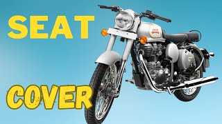 Royal Enfield classic seat cover unboxing  royal enfield classic 350 seat cover price [upl. by Hahnke214]