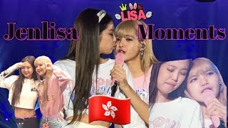 Jenlisa Moments at HongKong Blackpink concert 2019 [upl. by Acired913]