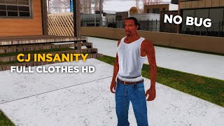 Player IMG CJ Insanity Full Clothes No BUG GTA SA Android [upl. by Altheta425]