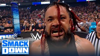 Jacob Fatu debuts on SmackDown destroys Cody Rhodes for Solo Sikoa  WWE on FOX [upl. by Pietje]