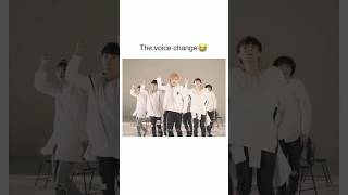 The voice change 😭💜bts shortsyoutubeshorts [upl. by Aluap243]