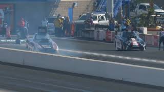 Shane Westerfield Hunter Jones Top Alcohol Funny Car Qualifying Rnd 2 Mission Foods Drag Racing [upl. by Weisburgh]