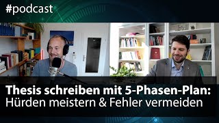 Abschlussarbeiten mit 5PhasenStrategie planen amp Blockaden lösen  mit ThesisCoach Manuel Kröger [upl. by Jennee]