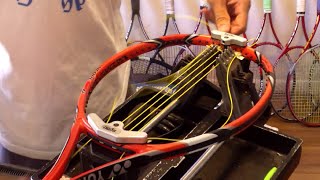 How to String a Tennis Racquet  Yonex VCORE Tour [upl. by Adkins]