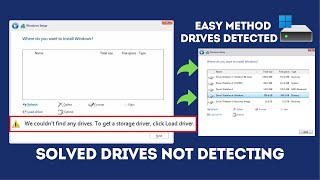 We couldnt find any drives To get a storage driver click load driver Windows 1110 Solved Issue [upl. by Rihat891]